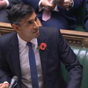 Prime Minister Rishi Sunak speaks during Prime Minister's Questions in the House of Commons