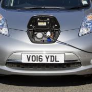 An electric car charging, as North Yorkshire Council launches its climate change strategy consultation