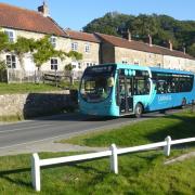 MoorsBus at Hutton-le-Hole on the North York Moors