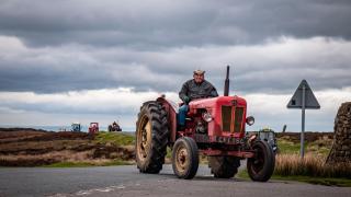 The third Brian Chester Tractor Road Run raised more than 1100 for the Sir Robert Ogden MacMillan Centre – Picture: Tyler Parker Photography