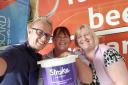 CHARITY WORK: Pelton Grange Care Home manager Chris Hogan-Hind, activities coordinator Lindsay Sale-Thorn and administrator Margaret Flower helped shoppers with their bag packing to raise funds for the Stroke Association