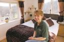 ALL CHANGE: Helen Hill in her new holiday cottage, converted from the family home