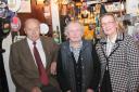 MEETING: Ralph Daykin, Pat Daykin and Avril Douglas in the bar at the Victoria Arms at Worton