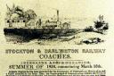 A Stockton and Darlington Railway timetable for summer of 1836 , the drawing at the top shows the Magnet, a passenger steam engine built in 1835 by Timothy Hackworth at his Soho Works in Shildon. It cost £1,050.