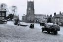 A quiet day on the cobbles in Bedale on January 18, 1957