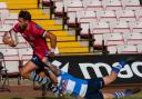 Some last-ditch tackling from Darlington Mowden Park