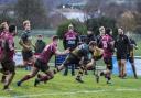 Guisborough’s Phil Shields goes for the try line
