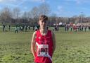 Joe Reeve after the Cross Country Nationals at Parliament Hill in London