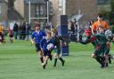 Barnard Castle School U10s battle it out with Mowden Hall School Stocksfield for the Clegg Cup