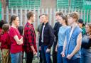The Jets and Sharks in Crash Bang Wallop Youth Theatre's production of West Side Story