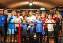 Rishi Sunak with young boxers and coaches at Northallerton Amateur Boxing Club