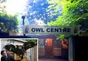 The current entrance to the Kirkleatham Owl Centre (and inset) manager Craig Wesson previously pictured with a sea eagle being looked after by volunteers