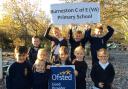 Burneston School pupils celebrate their Good Ofsted rating