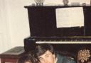 Me in our ‘posh’ room with my brother Andrew in 1970 celebrating his 18th birthday. We were allowed in the room on special occasions, or sometimes to play our records too loudly on the radiogram