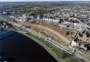 Brand new images have shown the latest progress on the Stockton Waterfront urban park construction project Credit: ESH GROUP