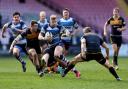Darlington Mowden Park's Callum MacKenzie takes on the Esher defence – Picture: CHRIS BOOTH