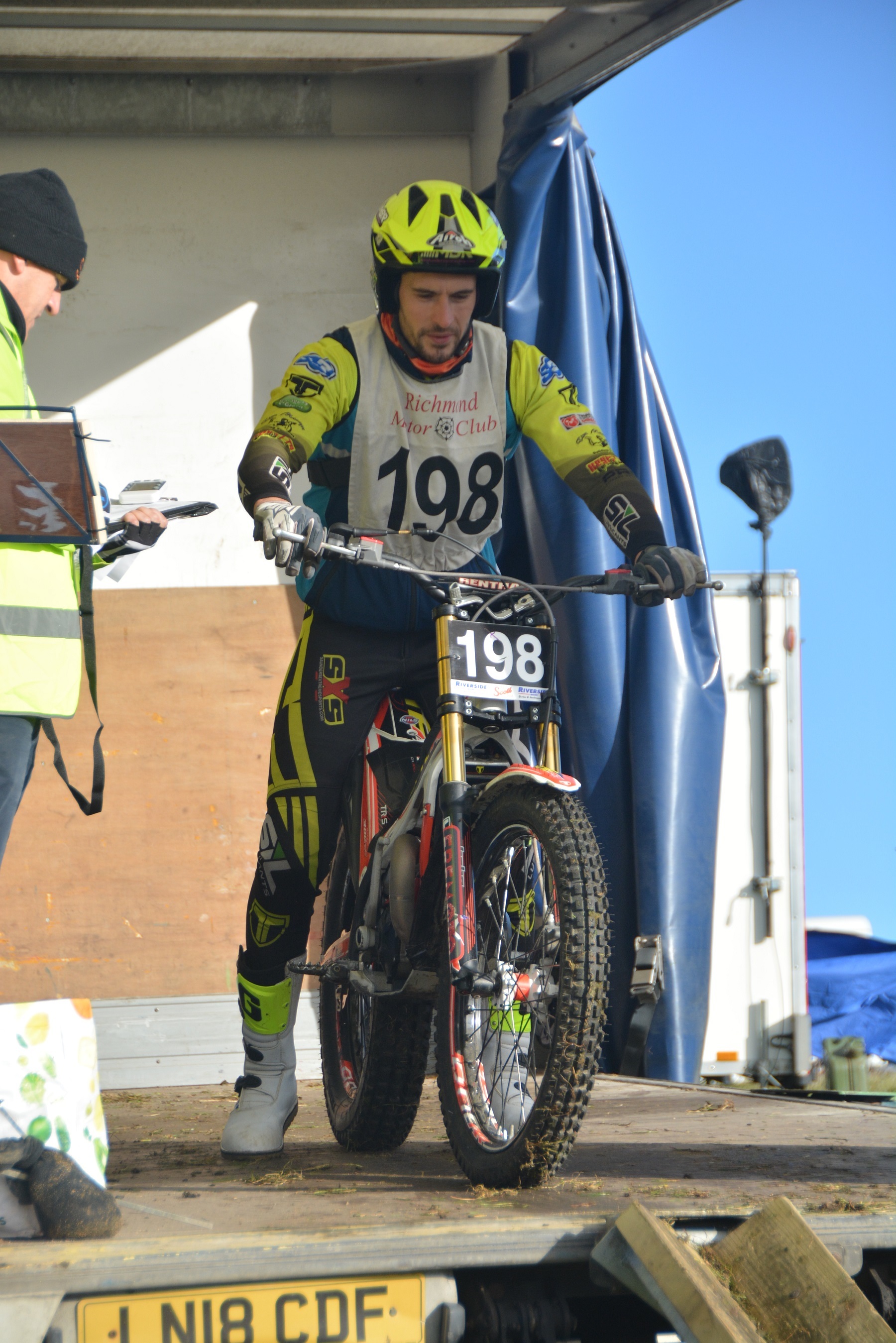 Jonathan Richardson, fastest time in the 2022 Scott Trial