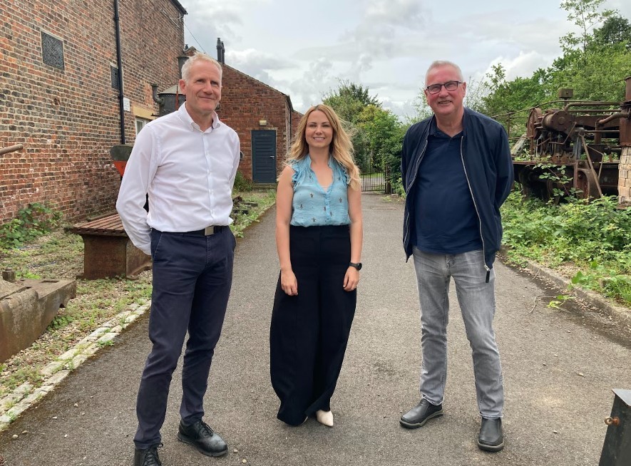 From left, Reuben Kench, Stockton Council\s director of community services, environment and culture; Sara Fortune, manager of Preston Park Museum; Councillor Steve Nelson, Stockton Council cabinet member for health, leisure and culture