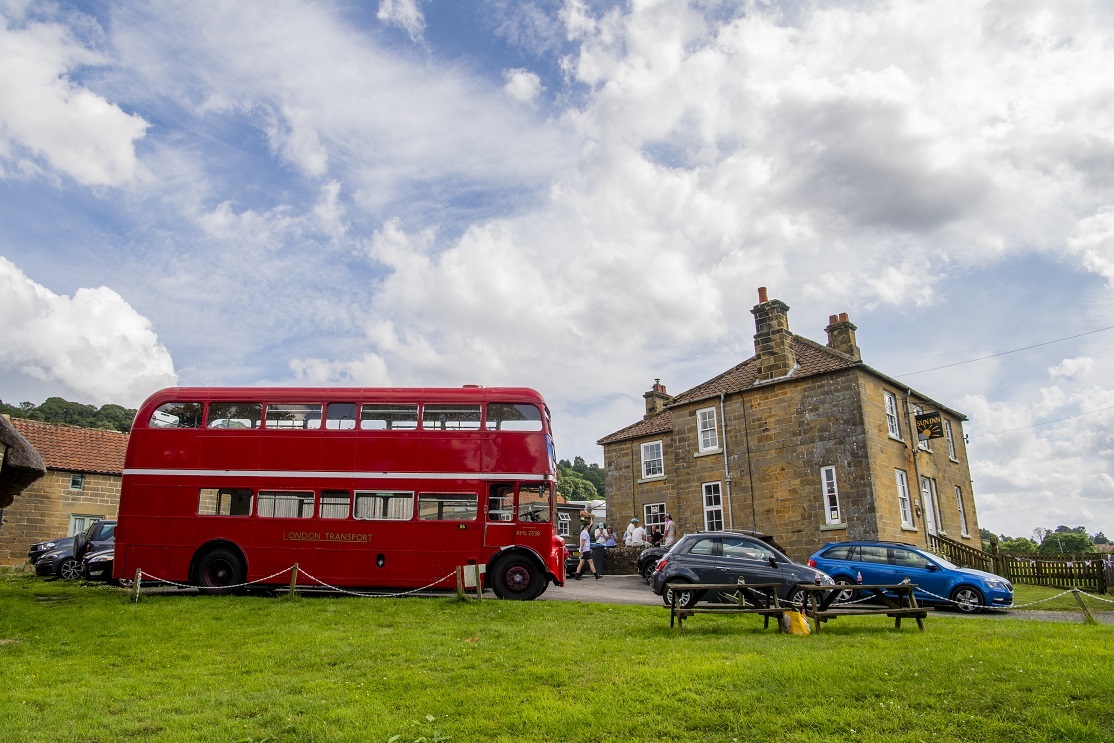 The team from Thimbleby arrived on a Routemaster bus Picture: JILL MEAD