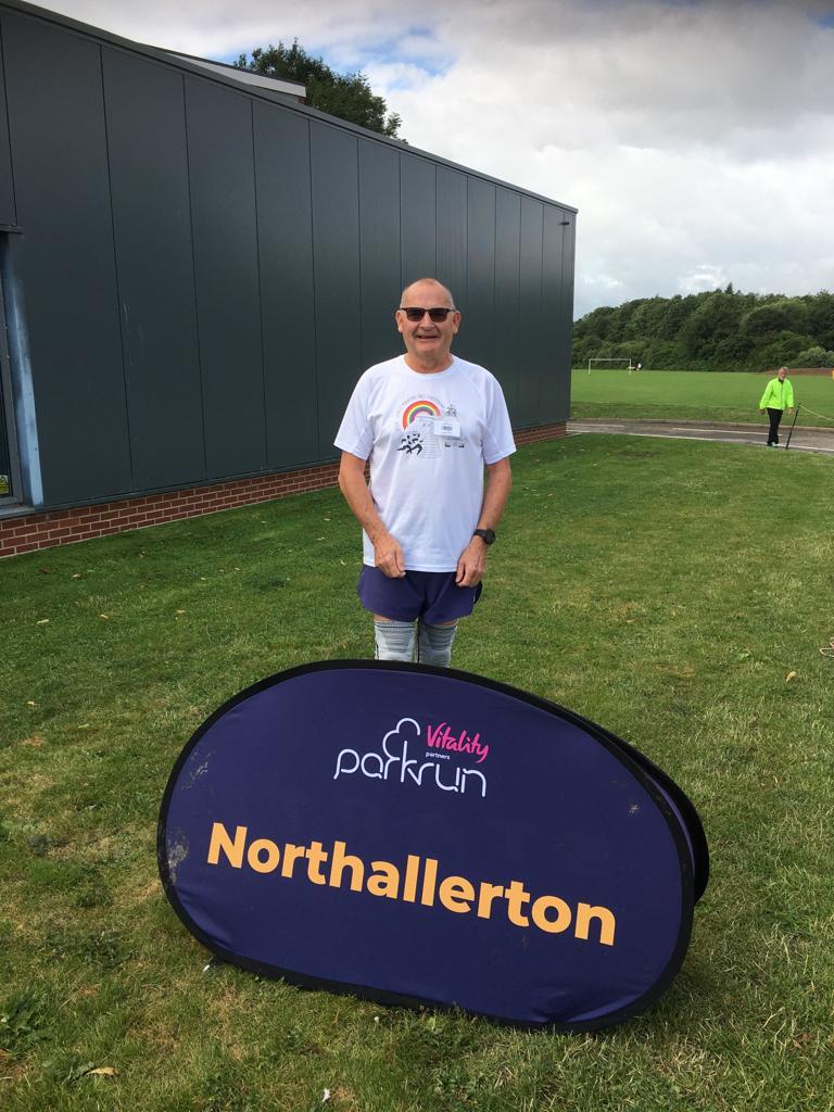 Ken Evitt at Northallerton after his 50th park run