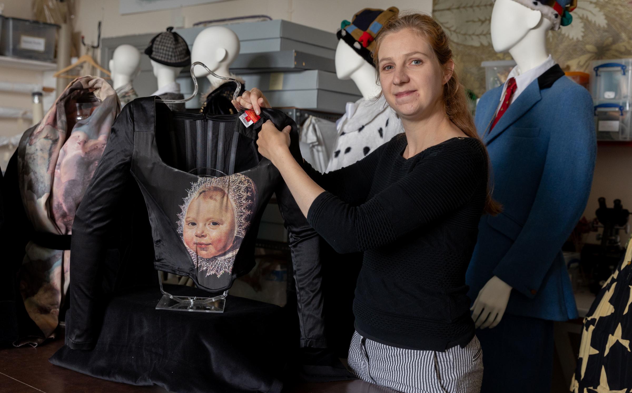 Rachel Whitworth Curator of Fashion & Textiles at Bowes Museum and Cecilia Oliver Textile Conservator starting to put together the Vivienne Westwood A Collectors Story exhibition in the Fashion & Textile Gallery in Bowes Museum Picture: SARAH