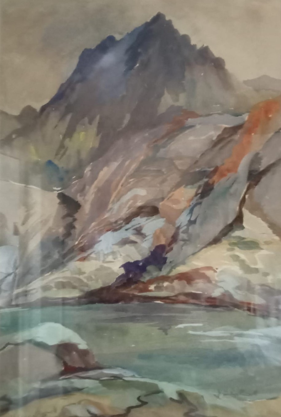 A mountain scene by Harriet Gladys Russell belonging to Jennifer Allison