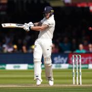 England's Ben Stokes bats during day five of the Ashes Test