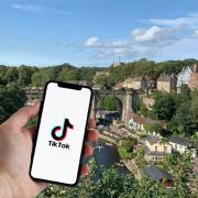 The iconic view of Knaresborough viaduct over the River Nidd features in a viral TikTok video
