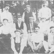 Ingleby Greenhow Cricket Club on the Old Manor Ground in approximately 1910