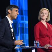 Rishi Sunak and Liz Truss taking part in Britain's Next Prime Minister: The ITV Debate,