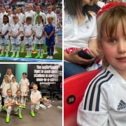 Summer, 6, has once-in-a-lifetime experience escorting Lionesses onto pitch