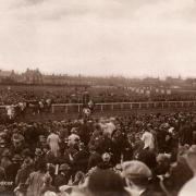 A packed racecourse for a Whitsuntide meeting in the 1920s when 200 trains brought the punters to Redcar