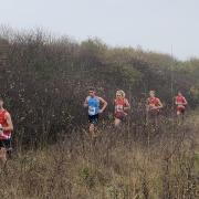 Richmond and Zetland Harriers Men’s Senior Team at the NYSD Foxrush Cross Country at Redcar