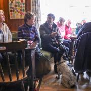Rishi Sunak meets villagers in the Countryman’s Inn community pub in Hunton, near Bedale