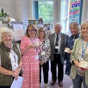 Guests and volunteers at the official refurbishment celebration at Leyburn Library