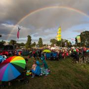 Deer Shed 2023 Festival takes place at Baldersby Park, North Yorkshire. View over to the Main Stage during the performance of Gaz Coombes. Picture: CHRIS BOOTH
