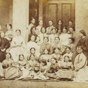 The pupils of Polam Hall Boarding School for Quaker Ladies in 1857. They would undoubtedly have been very excited about Christmas