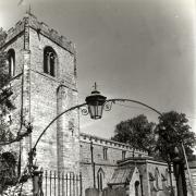 A 1960s picture of St Mary's church, Kirkby Fleetham. Arthur Tweedy's gravedigger grandfather apparently fell into an old grave here and was so overcome by the stench that he died two days later
