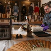 A behind the scenes open day is to take place this weekend at the Bowes Museum in Barnard Castle. Preparing objects for the open day is curator of fashion and textiles, Rachel Whitworth.
