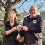The Townfoot Texel Trophy with Robert and Jackie Raine