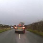 In the footage, North Yorkshire Police show a police car going after an Audi A3, which had failed to stop for police officers