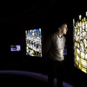BRILLIANT: Project designer Paul Lee takes a look at the conserved panels inside The Orb at York Minster