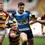 Darlington Mowden Park centre James Barnard outruns the Fylde defence to score a second-half try in last Saturday's 40-14 victory – Picture: CHRIS BOOTH