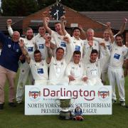 Kerridge Cup winners Barnard Castle celebrate their success – Picture: CHRIS BOOTH