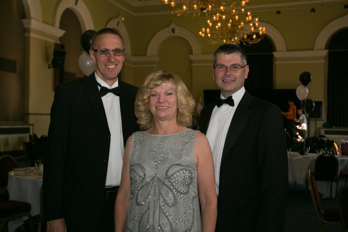 Steven Snook and Beverley Snook with Mark Colling