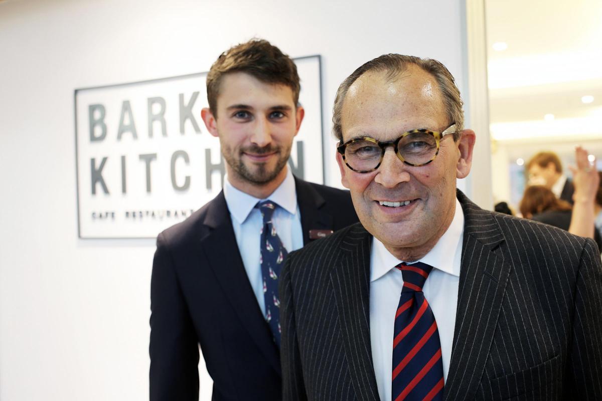 Charles and Guy Barker at the restaurant opening in Barker's department store in Northallerton. Picture: STUART BOULTON.