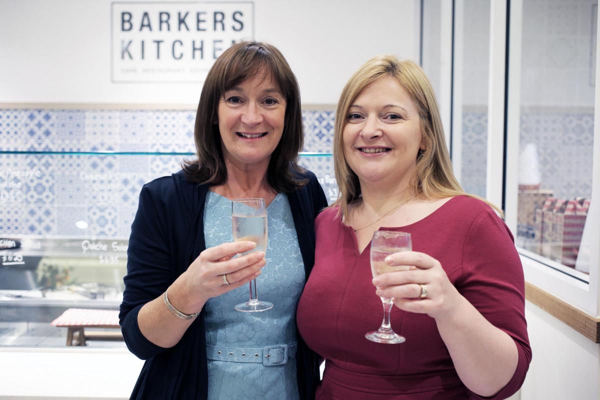 Tina Watson and Barbara Pugh at the restaurant opening in Barker's department store in Northallerton. Picture: STUART BOULTON.