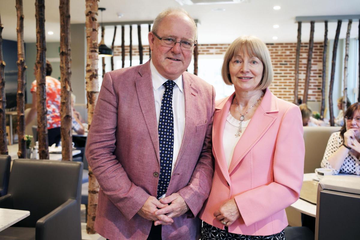 Coun Tony and Janet Hall at the restaurant opening in Barker's department store in Northallerton. Picture: STUART BOULTON.