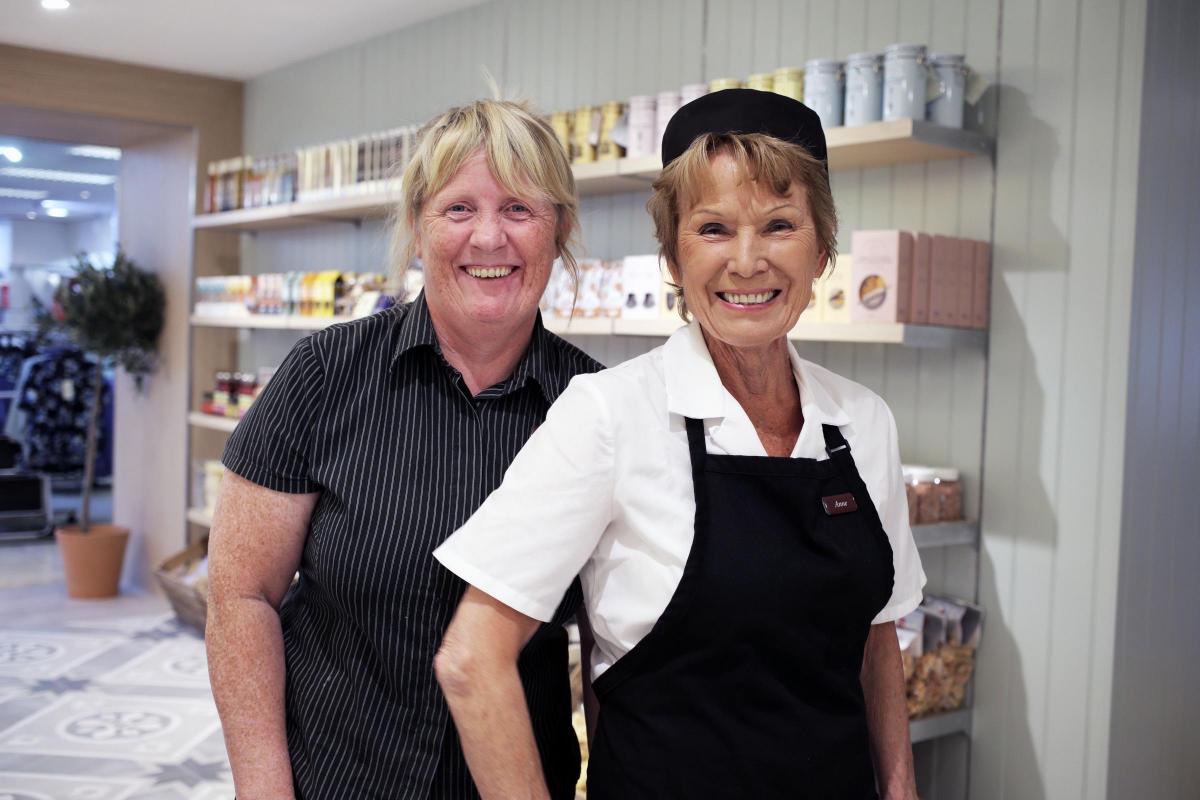 Sue Neve and Anne Smirthwaite at the restaurant opening in Barker's department store in Northallerton. Picture: STUART BOULTON.
