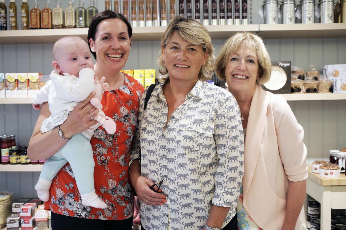 Mollie Winspear with daughter Kate, Melanie Barker and Jenny Clark at the restaurant opening in Barker's department store in Northallerton. Picture: STUART BOULTON